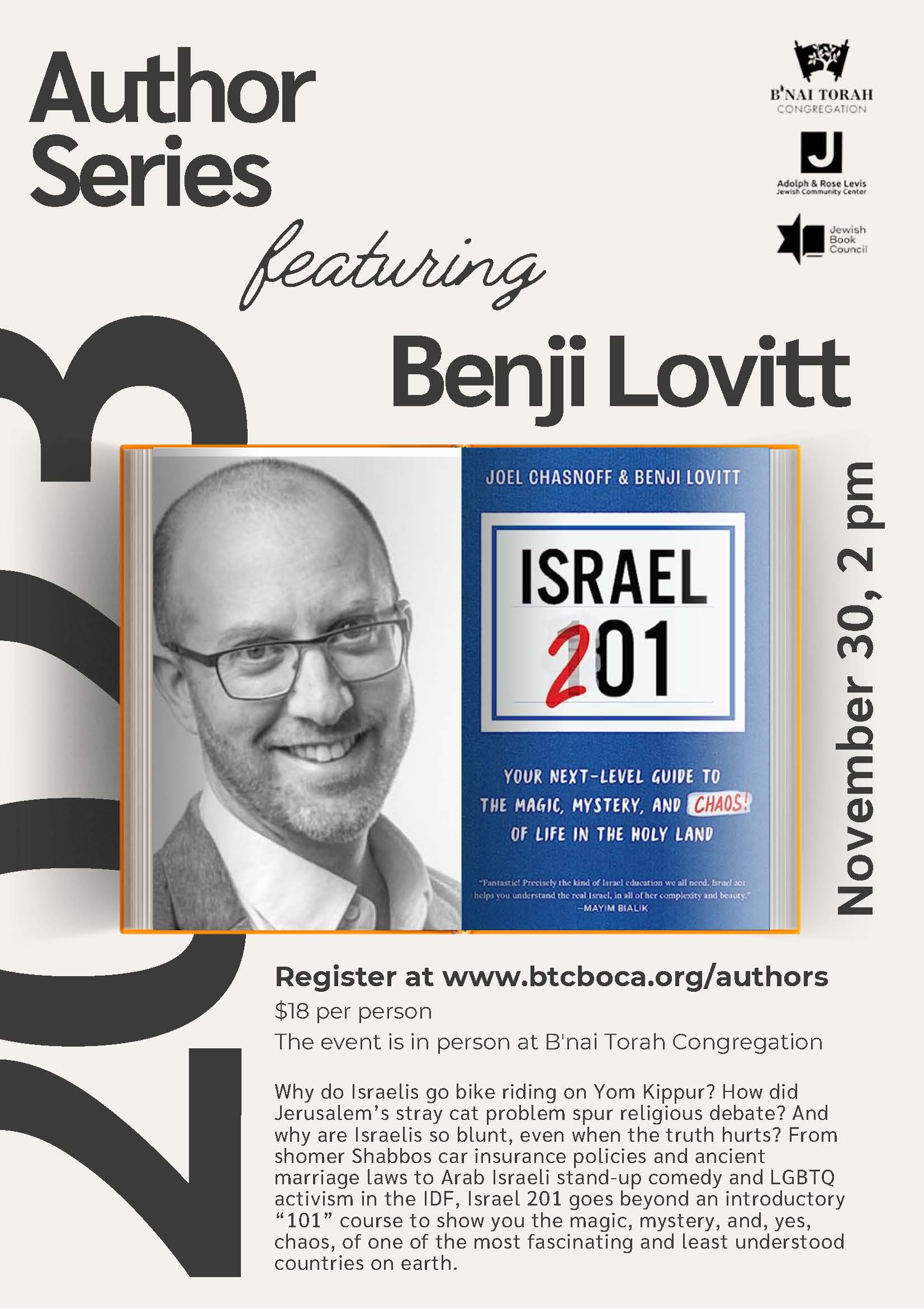 Author Series - Benj Lovitt