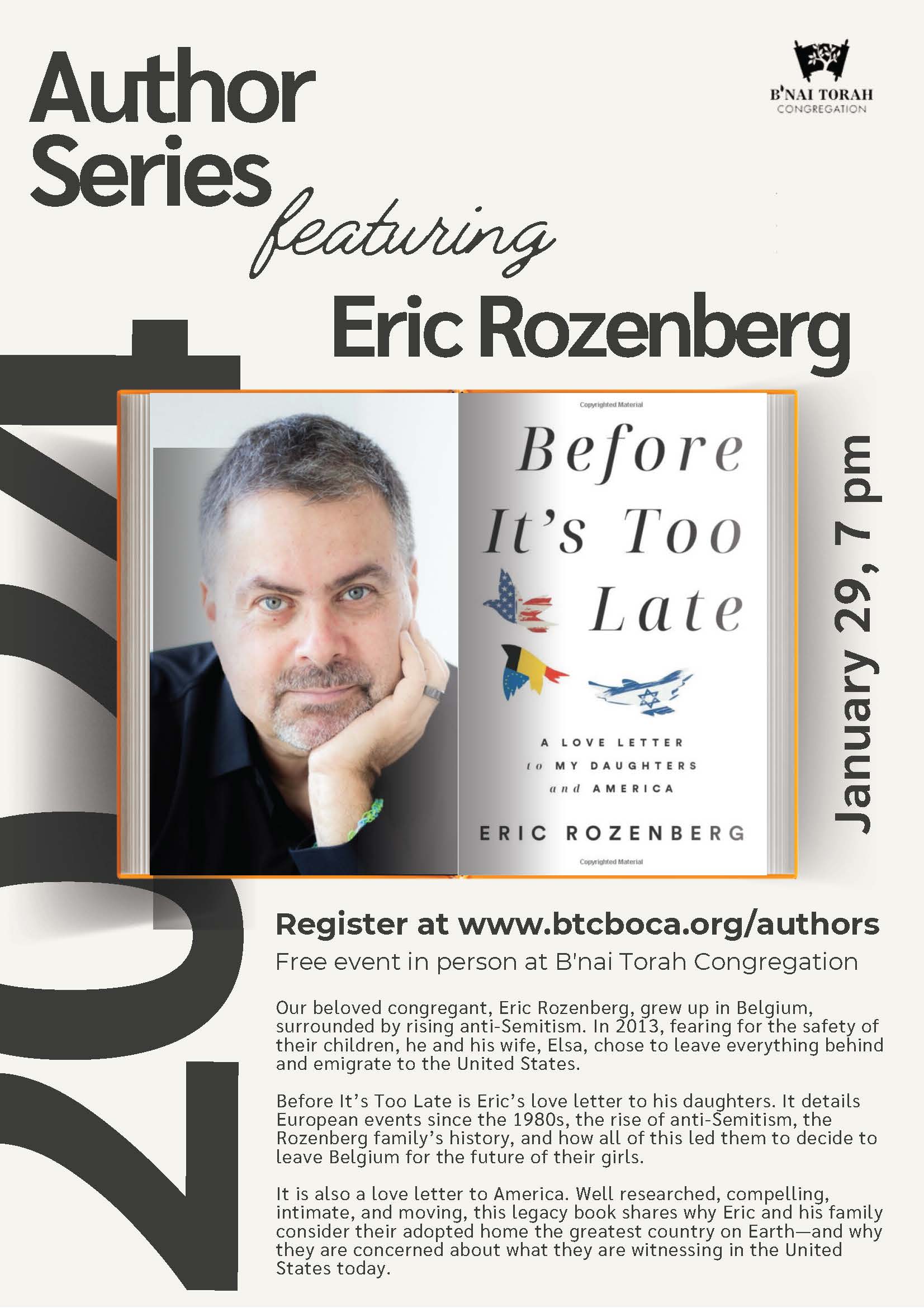 Author Series - Eric Rozenberg