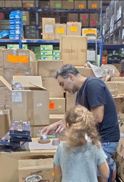 Local partners sift through thousands of boxes to source the requested items. Local partners sift through thousands of boxes to source the requested items.