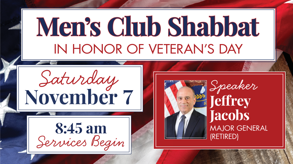 Men’s Club Shabbat Services